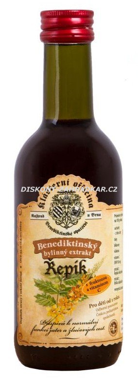 Bylinný fruktózový sirup ŘEPÍK 290 g