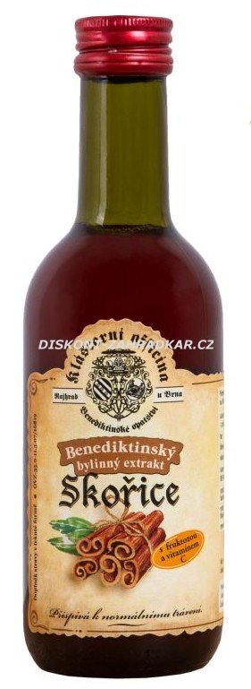 Bylinný fruktózový sirup SKOŘICE 290 g