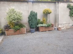 Zahradní dřevěný truhlík 100cm MENŠÍ (100x35x25)