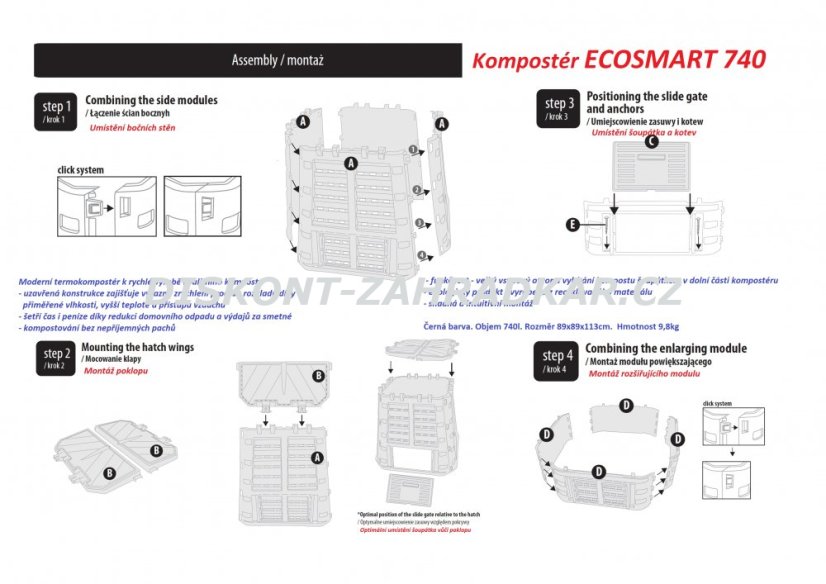 Kompostér ECOSMART 740