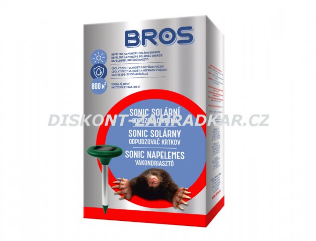 Bros SOLÁRNÍ Odháněč krtků Sonic  NOVINKA