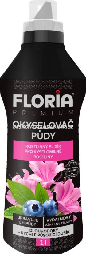 FLORIA PREMIUM Okyselovač a kapalné hnojivo pro kyselomilné rostliny 1 l