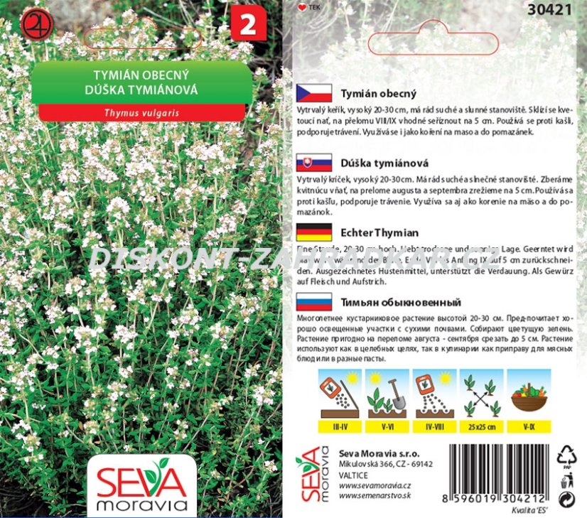 30421 Tymián obecný 0,1g / 3706 30421 Tymián obecný 0,1g / 3706
