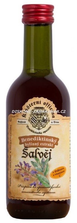 Bylinný fruktózový sirup ŠALVĚJ 290 g