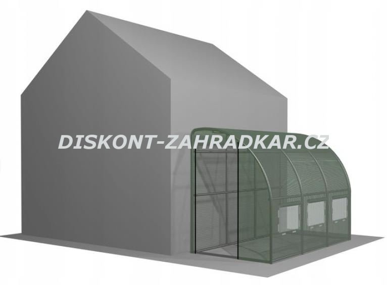 Foliovník segmentový přístěnný 4x1,5x2m ZELENÝ/ CH1439