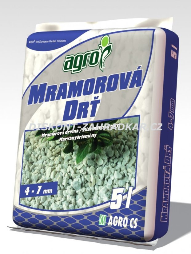 AGRO Mramorová drť 4-7 mm 5l
