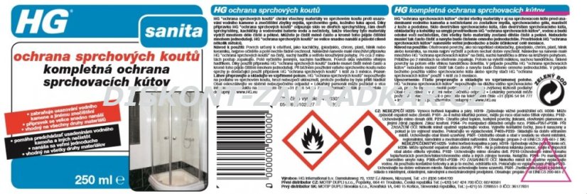 HG 47603 Ochrana sprchových koutů 250ml
