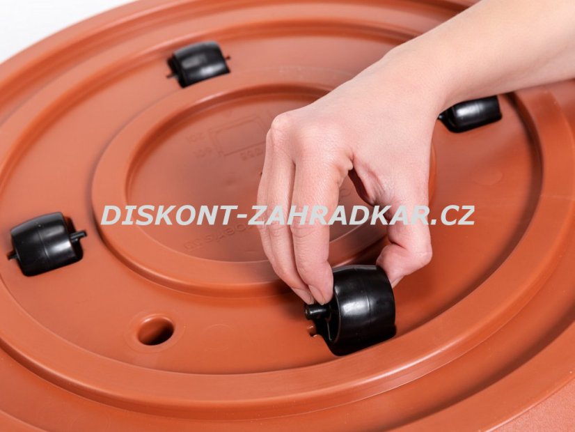 Samozavlažovací velkoobjemová nádoba Berberis 55 antracit+zelená