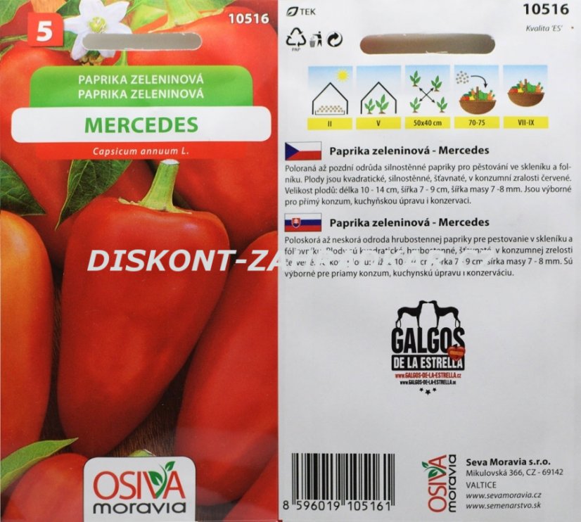 10516 Paprika Mercedes 0,5g / 2111 10516 Paprika Mercedes 0,5g / 2111