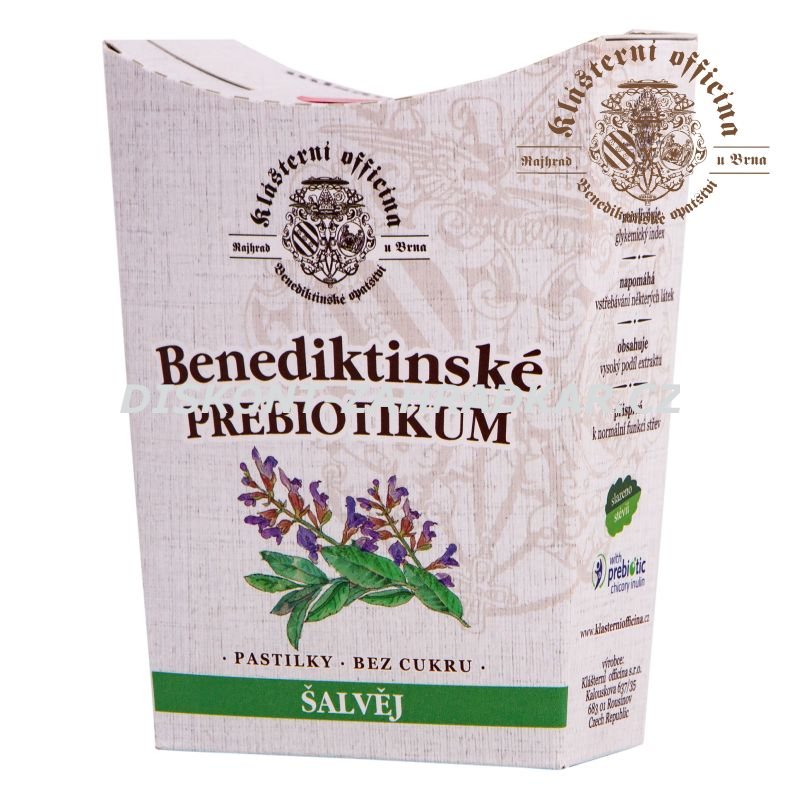 Bylinné prebiotické pastilky - Šalvěj 20ks