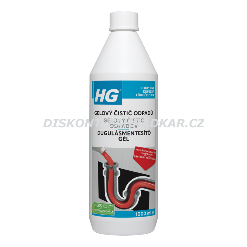 HG 54010 Gelový čistič odpadů 1l