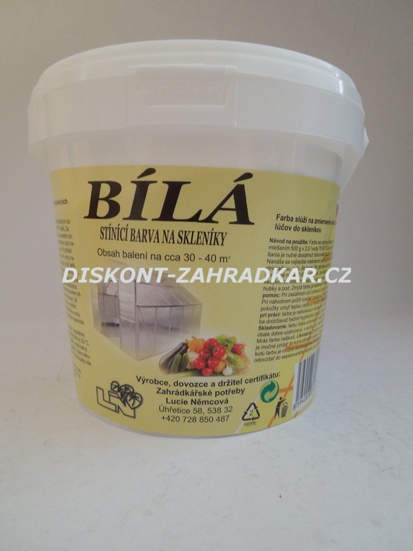 Barva stínící - bílá 500g
