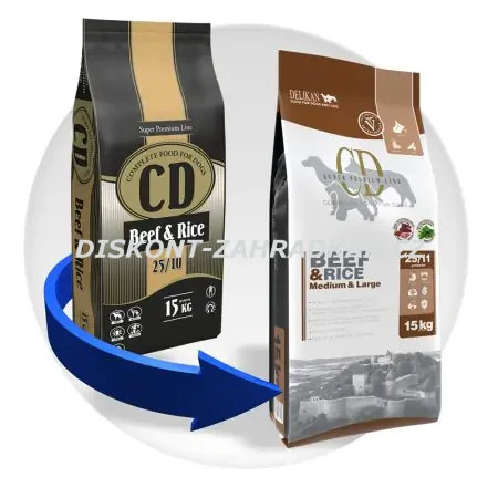 Delikan CD Beef and Rice 15kg