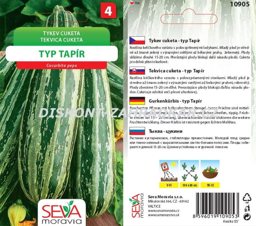 10905 Tykev cuketa typ Tapír 10s / 3305