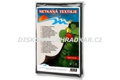 Netkaná textilie černobílá 1,6x5m