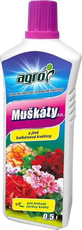 AGRO Kapalné hnojivo muškáty / pelargonie 0,5 l