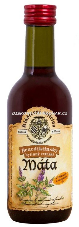 Bylinný fruktózový sirup MÁTA 290 g