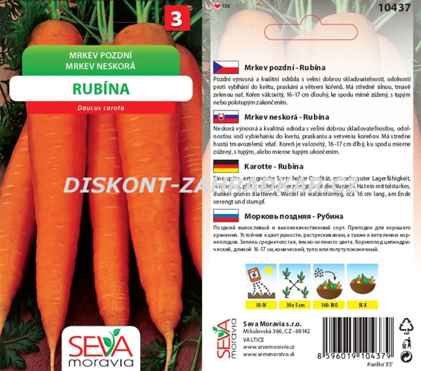 82242 Mrkev Rubína 10g VELKÉ BALENÍ