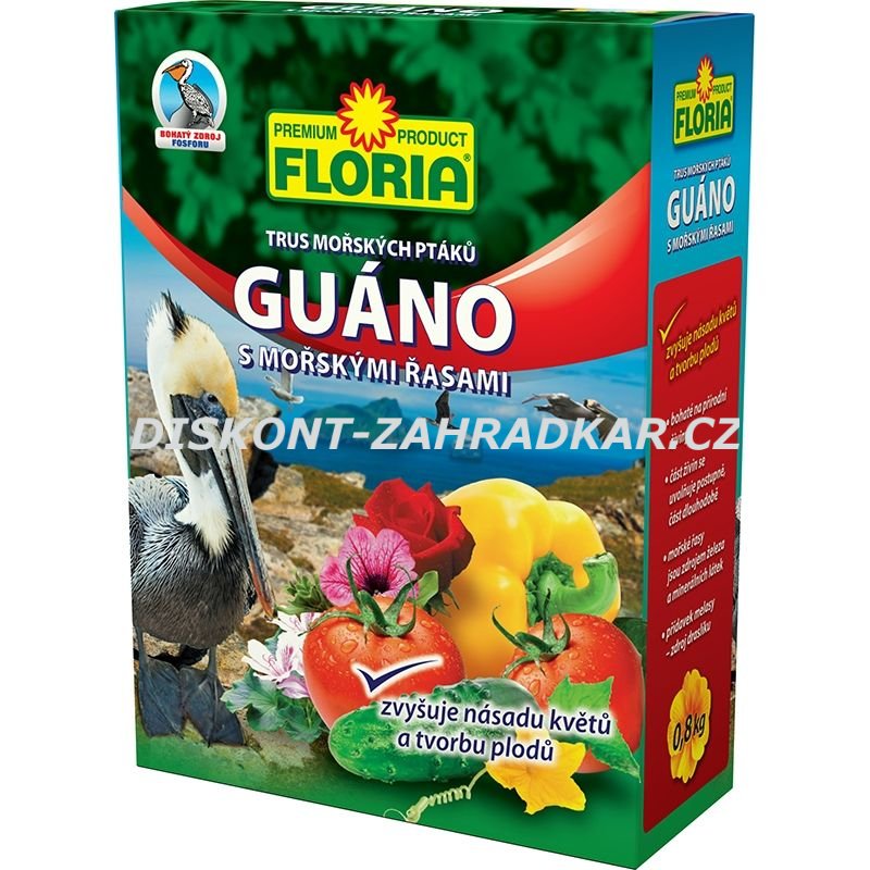 FLORIA Guáno s mořskými řasami 0,8 kg
