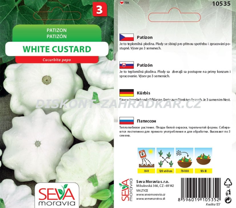 10535 Patizon White Custard 1,5g / 2305