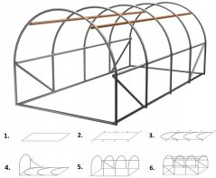 Foliovník segmentový bílý 6x3x2m / CH5214