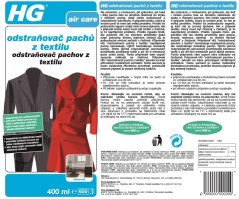 HG 42904 Odstraňovač pachů z textilu 400ml