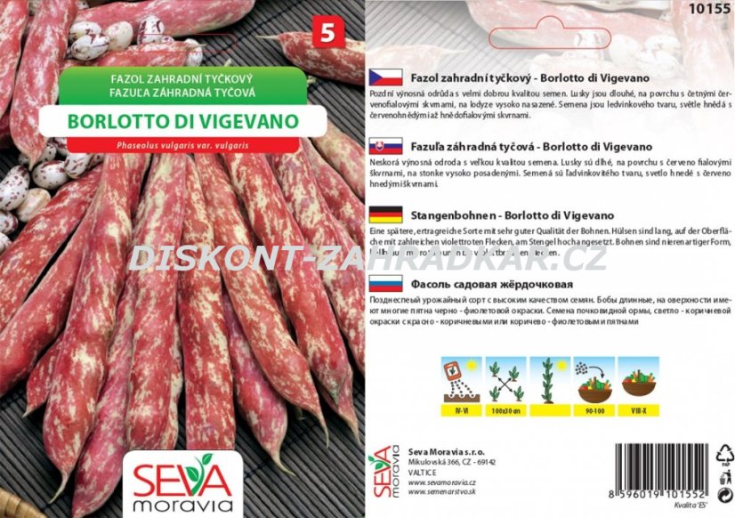 10155/x Fazol Borlotto di Vigevano 15g 10155/x Fazol Borlotto di Vigevano 15g