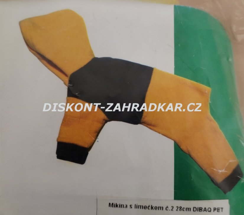 Mikina s límečkem č. 2 28cm žlutá/černá