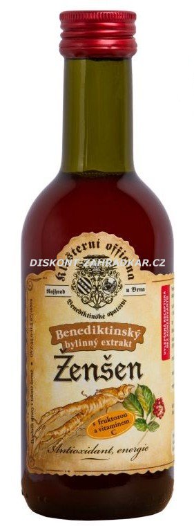 Bylinný fruktózový sirup ŽENŠEN 290 g