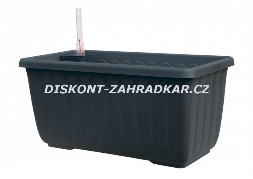 Samozavlažovací truhlík SIESTA LUX 40 cm - Antracit