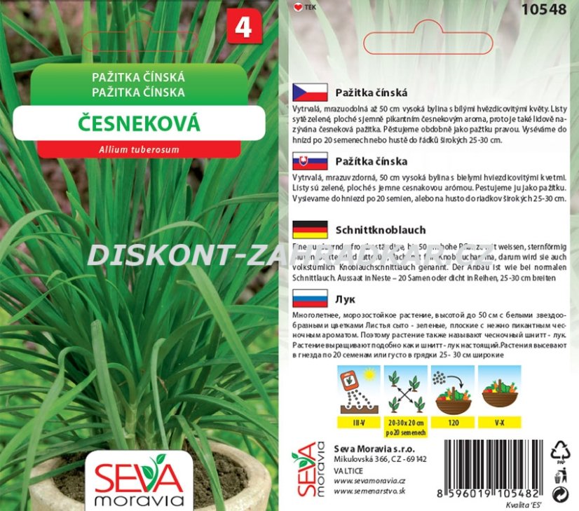 10548 Pažitka čínská (česneková) 1,5g / 2308 10548 Pažitka čínská (česneková) 1,5g / 2308