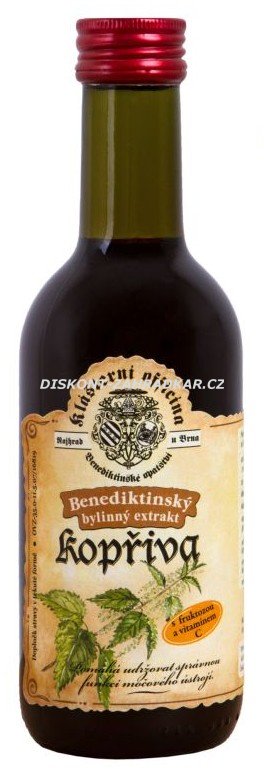 Bylinný fruktózový sirup KOPŘIVA 290 g Bylinný fruktózový sirup KOPŘIVA 290 g