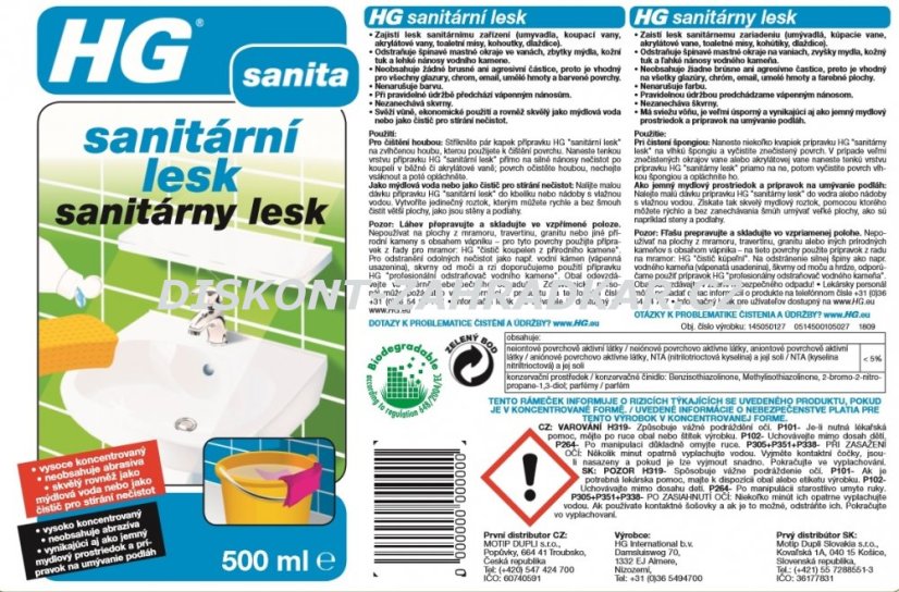 HG 14505 Sanitární lesk 500ml