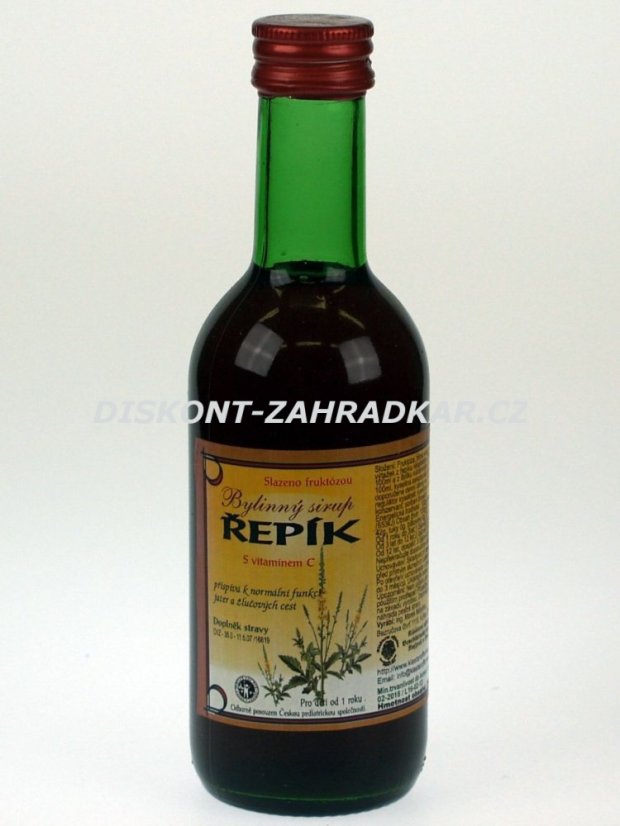 Bylinný fruktózový sirup ŘEPÍK 290 g