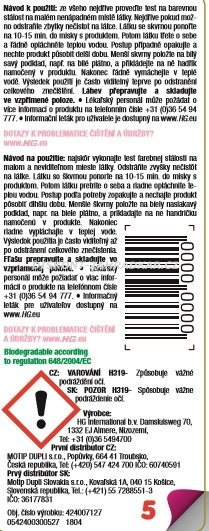 HG 42471 Čistič skvrn č. 5 50ml