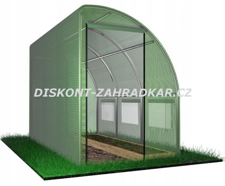 Foliovník segmentový přístěnný 3x1,5x2m ZELENÝ/ CH1422