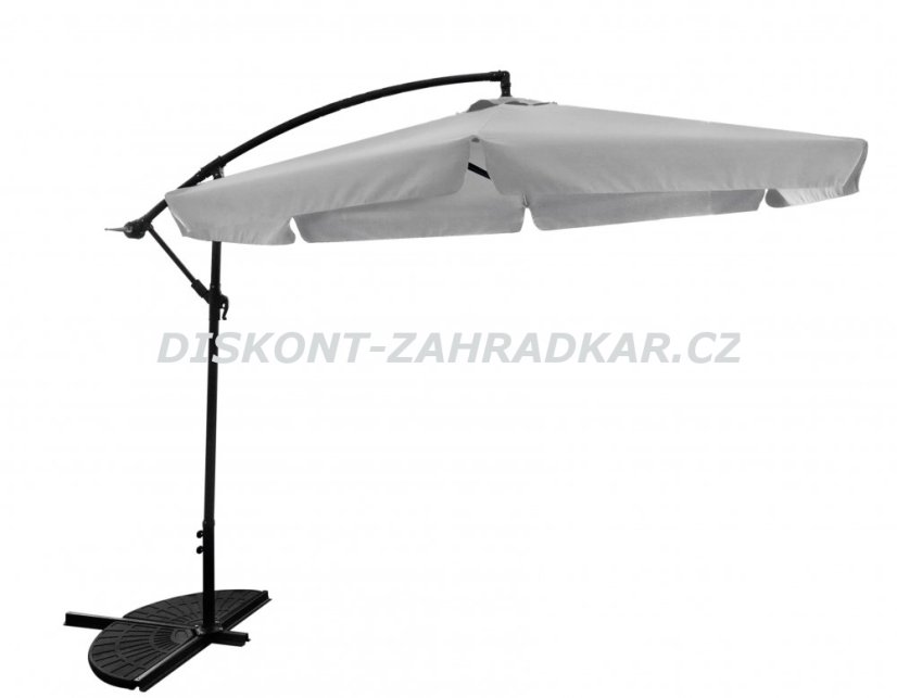 Boční slunečník BANANA 3m ŠEDÝ / CH5316