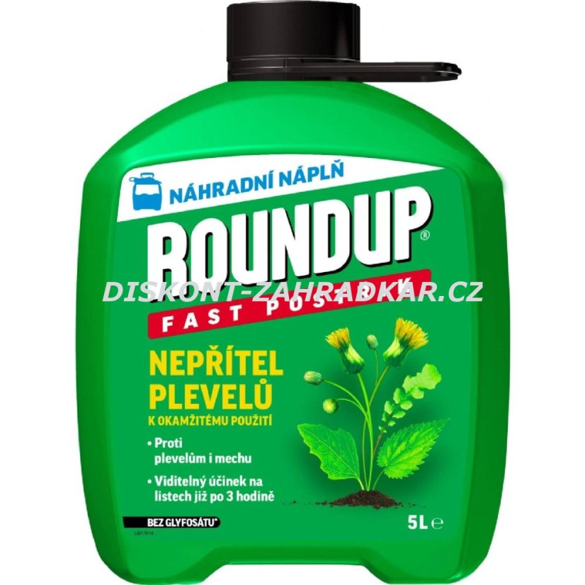 Roundup Fast / bez glyfosátu - 5 l náhradní náplň Roundup Fast / bez glyfosátu - 5 l náhradní náplň