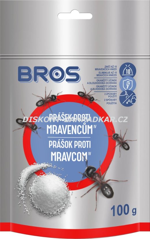 Bros Prášek proti mravencům 100g sáček