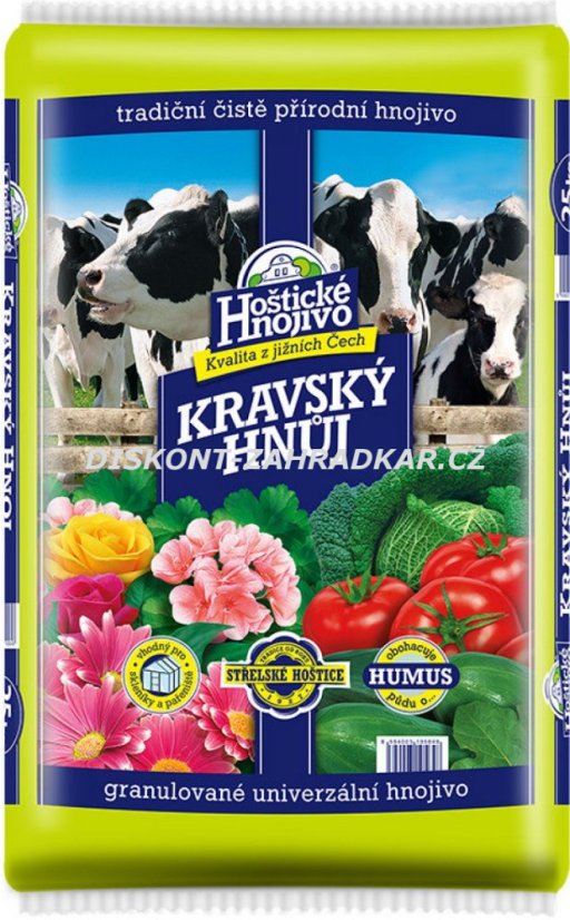 Hoštický Kravský hnůj 25kg Hoštický Kravský hnůj 25kg