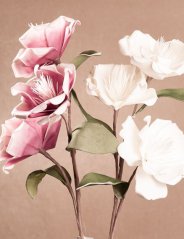 Květina bílá 83 cm 3-202W