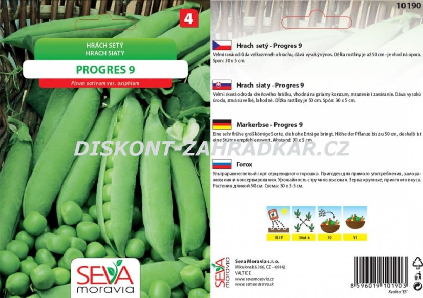 10190/x Hrách Progres 9 50g 10190/x Hrách Progres 9 50g