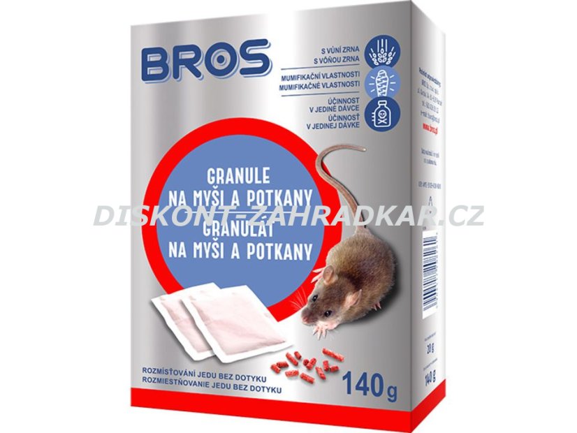 Bros Granule na myši a potkany 7x20g