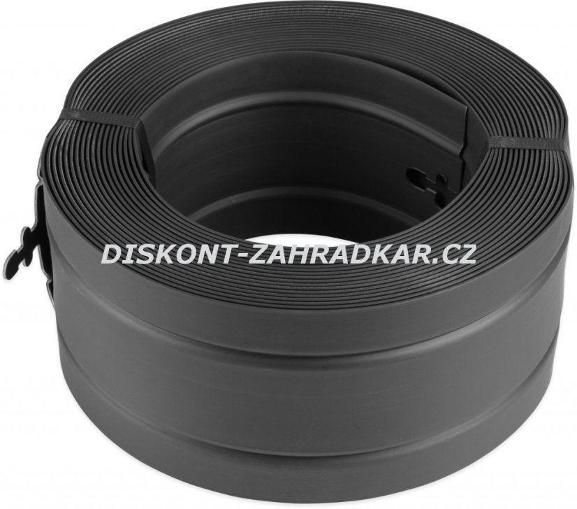 Neviditelný obrubník - Obrubník zahradní skrytý 12 m / 12 cm černý