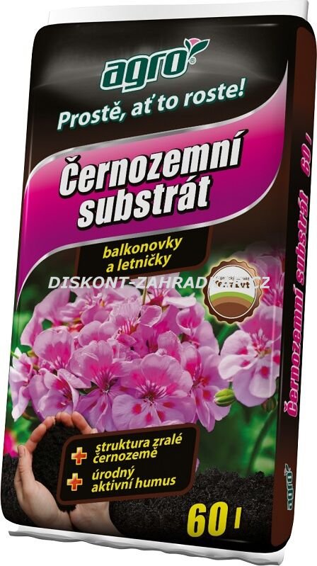 AGRO Černozemní substrát pro balkónovky a letničky 18l
