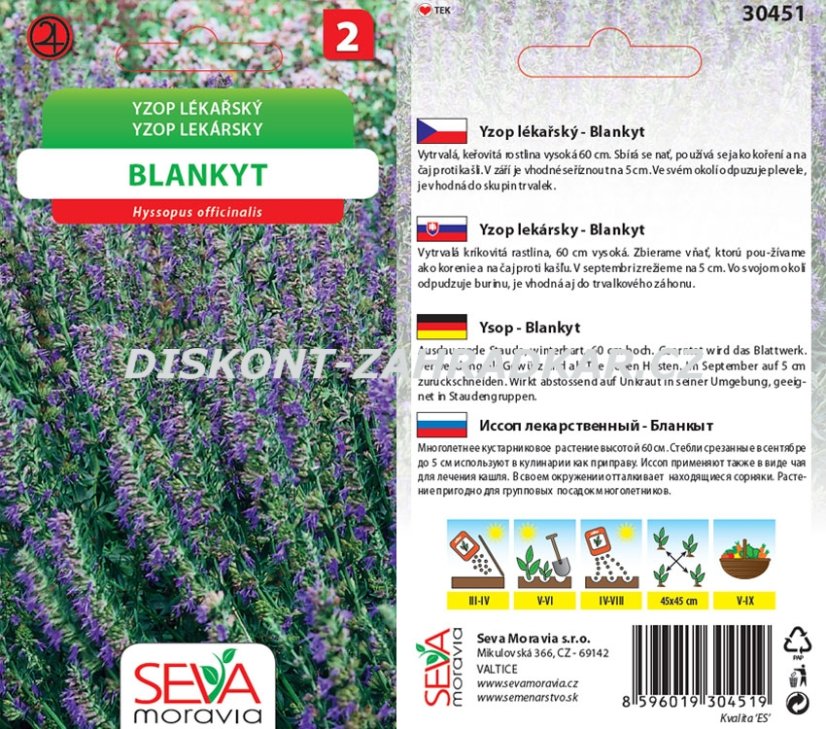 30451 Yzop lékařský 0,2g / 3709