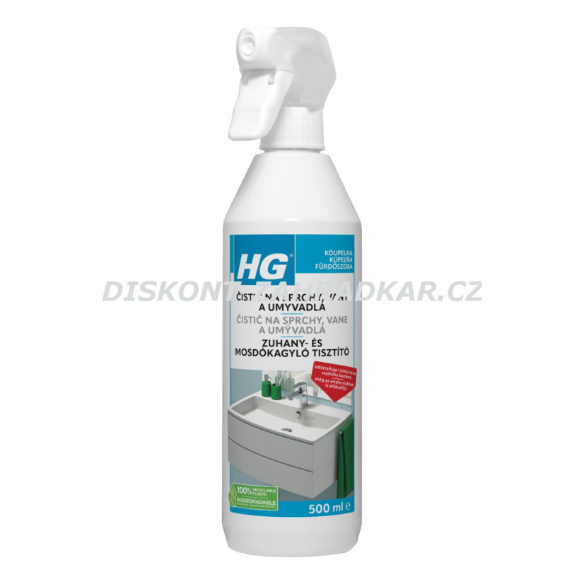 HG 14705 Sprej na sprchy, vany & umyvadla 500ml