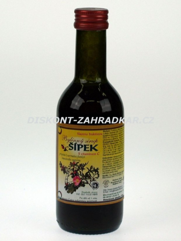 Bylinný fruktózový sirup ŠÍPEK 290 g