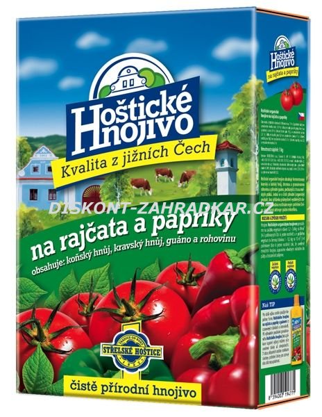 Hoštické hnojivo s guánem Rajčata a papriky 1kg
