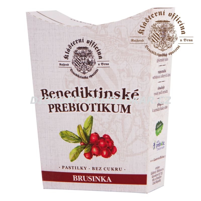 Bylinné prebiotické pastilky - Brusinka 20ks
